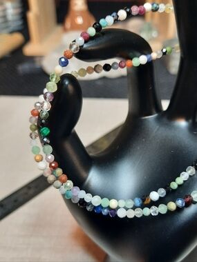 3mm Faceted Multi Gem Stone 15in Strand #5
